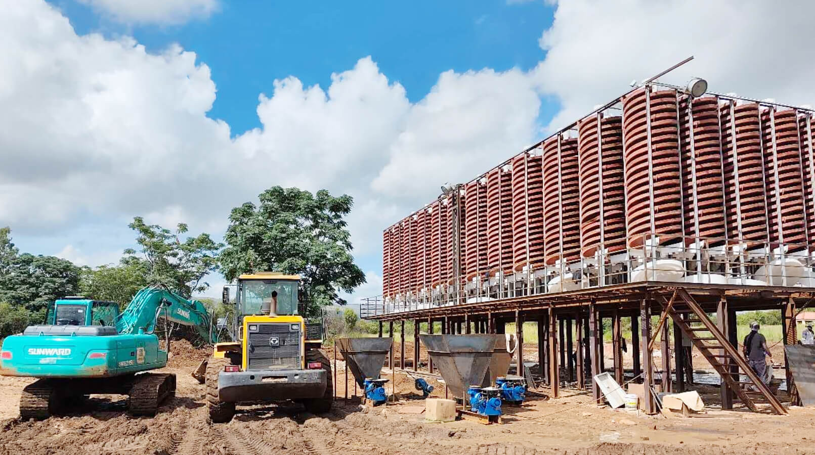 Chrome magnetic and gravity separation in Zimbabwe