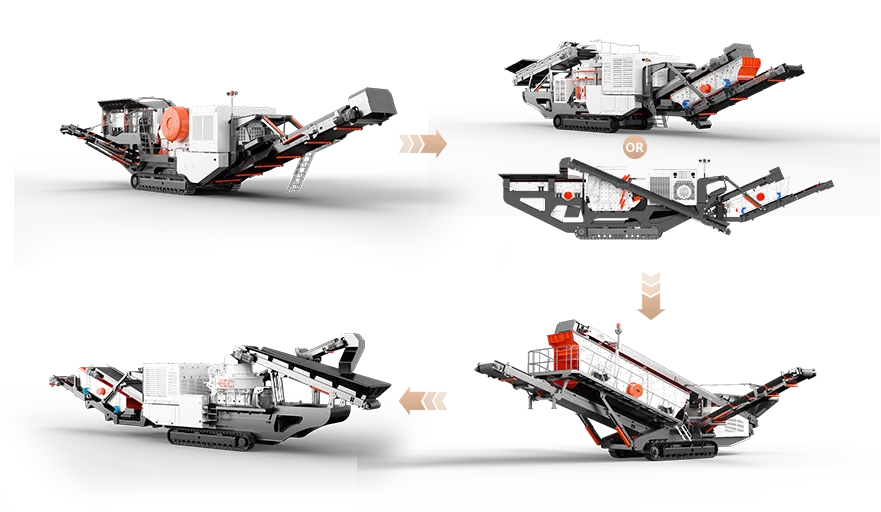 Mobile Stone Crushing Plant