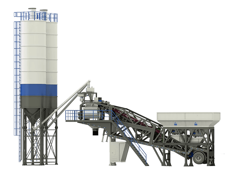 ZJY Series Mobile Concrete Batching Plant
